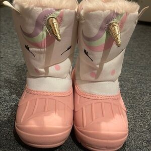 Pink Unicorn Kids Boots